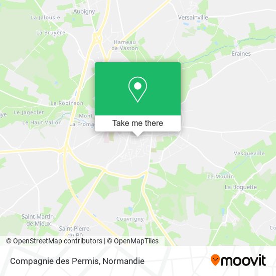 Compagnie des Permis map