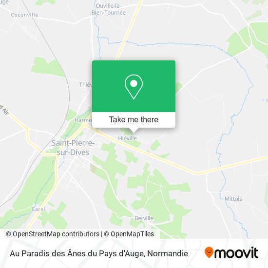 Au Paradis des Ânes du Pays d'Auge map