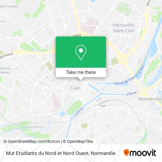 Mut Etudiants du Nord et Nord Ouest map