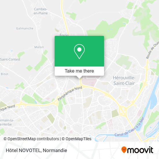 Hôtel NOVOTEL map