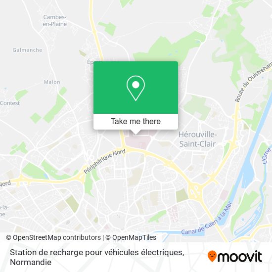 Station de recharge pour véhicules électriques map