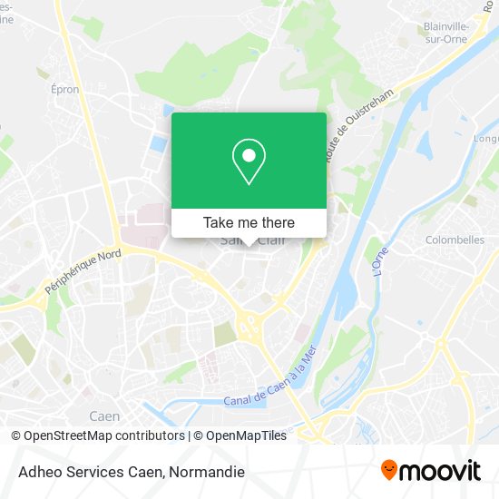 Mapa Adheo Services Caen
