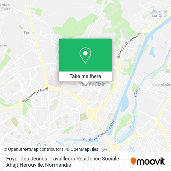 Foyer des Jeunes Travailleurs Résidence Sociale Ahajt Herouville map
