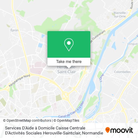 Services D'Aide à Domicile Caisse Centrale D'Activités Sociales Herouville-Saintclair map