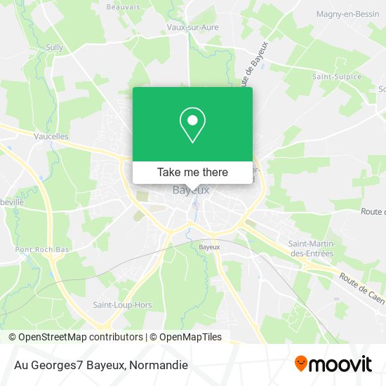 Au Georges7 Bayeux map