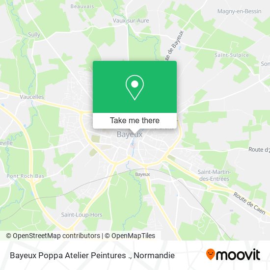 Bayeux Poppa Atelier Peintures . map