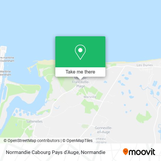 Mapa Normandie Cabourg Pays d'Auge