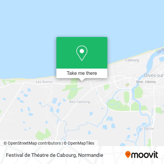 Mapa Festival de Théatre de Cabourg
