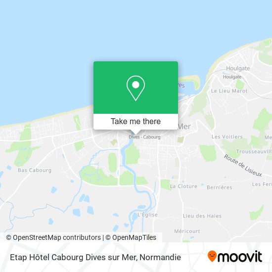 Etap Hôtel Cabourg Dives sur Mer map