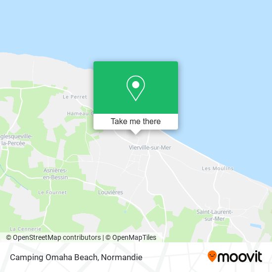 Mapa Camping Omaha Beach