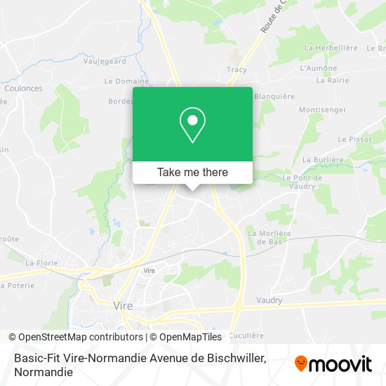 Mapa Basic-Fit Vire-Normandie Avenue de Bischwiller