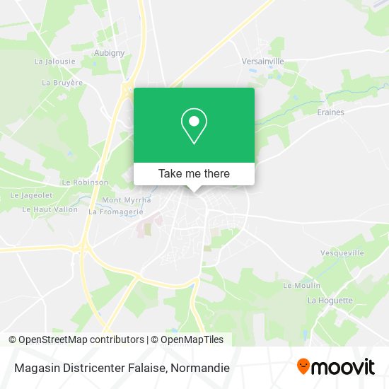 Magasin Districenter Falaise map