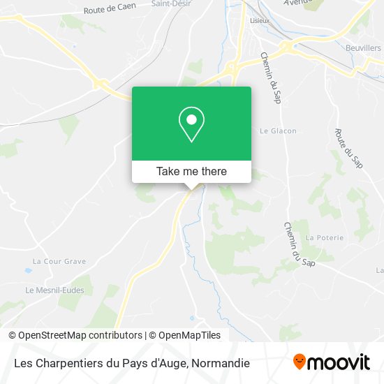 Les Charpentiers du Pays d'Auge map