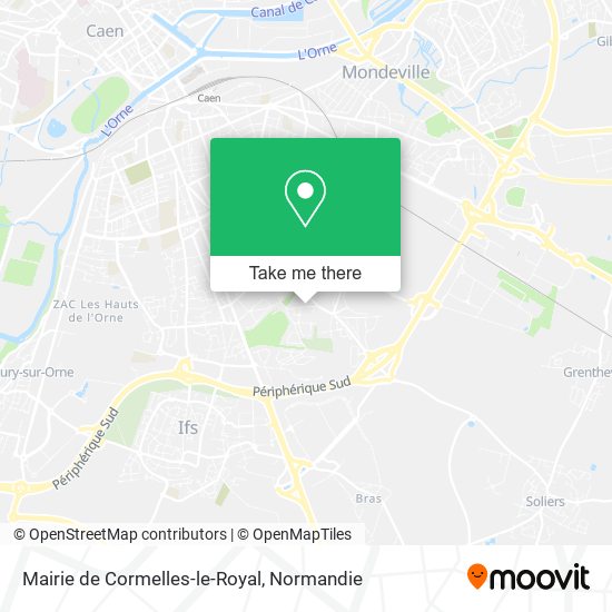 Mapa Mairie de Cormelles-le-Royal