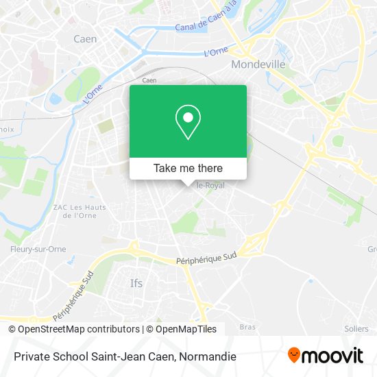 Mapa Private School Saint-Jean Caen