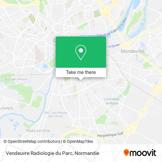 Mapa Vendeuvre Radiologie du Parc