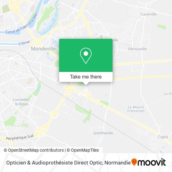 Opticien & Audioprothésiste Direct Optic map