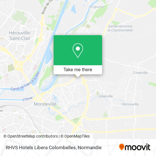 RHVS Hotels Libera Colombelles map