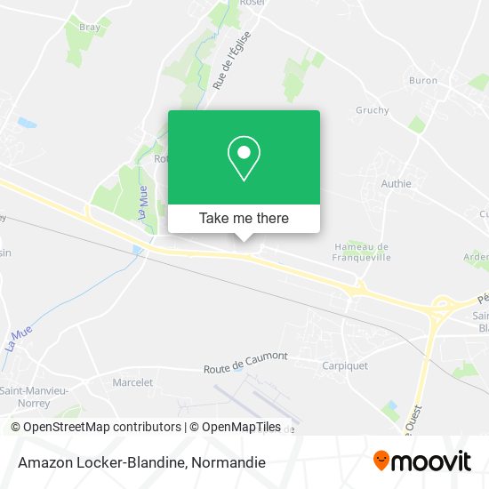 Amazon Locker-Blandine map