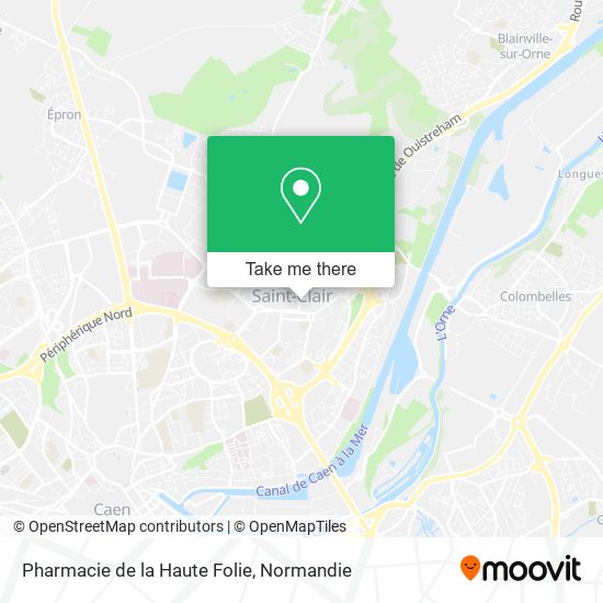 Mapa Pharmacie de la Haute Folie