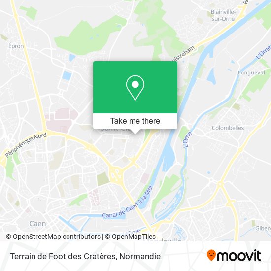 Mapa Terrain de Foot des Cratères