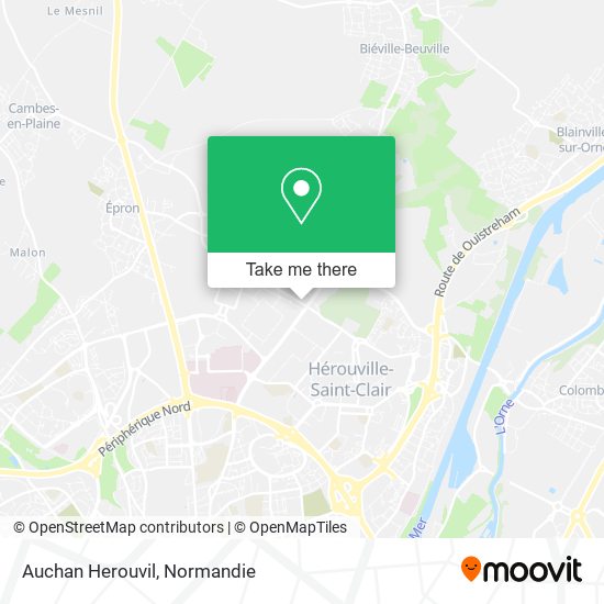 Auchan Herouvil map
