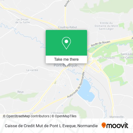 Caisse de Credit Mut de Pont L Eveque map