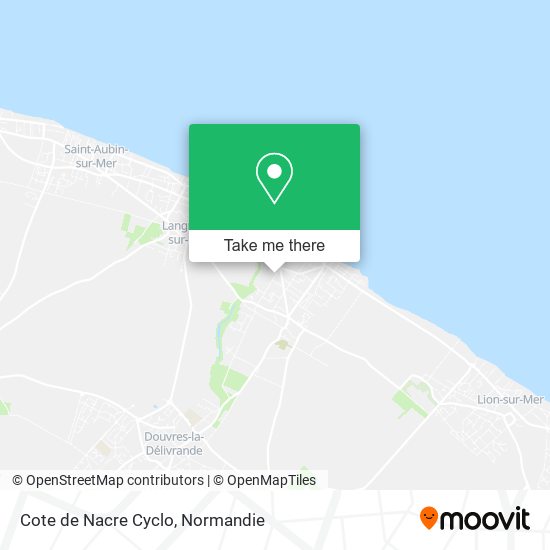 Cote de Nacre Cyclo map