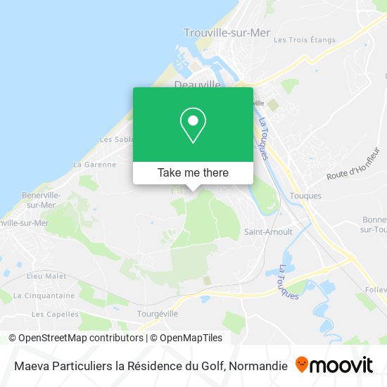 Mapa Maeva Particuliers la Résidence du Golf