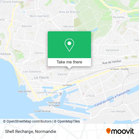 Shell Recharge map