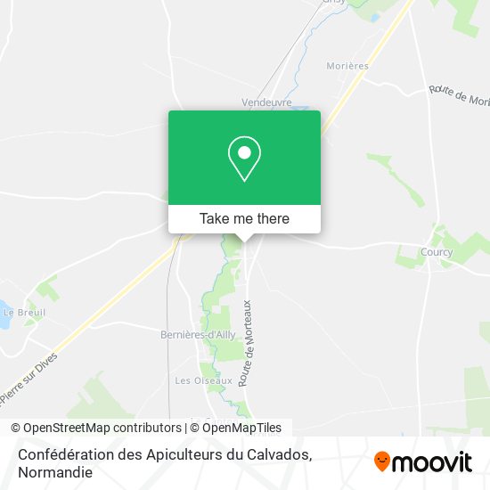 Mapa Confédération des Apiculteurs du Calvados