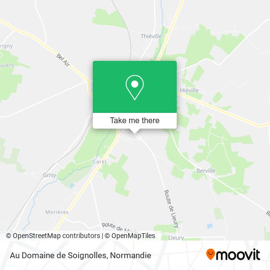 Mapa Au Domaine de Soignolles