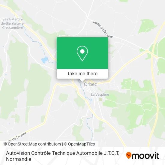 Autovision Contrôle Technique Automobile J.T.C.T map