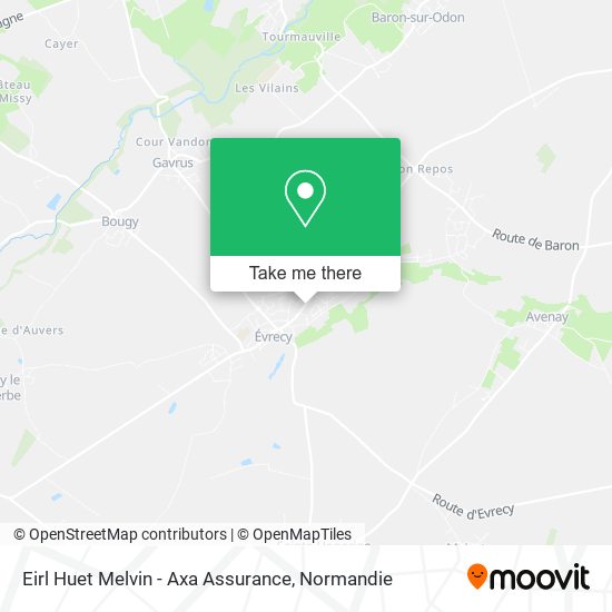 Eirl Huet Melvin - Axa Assurance map