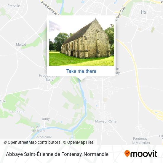 Mapa Abbaye Saint-Étienne de Fontenay