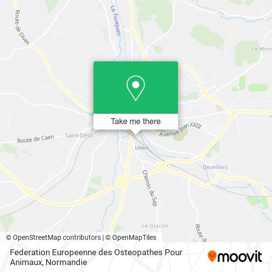 Federation Europeenne des Osteopathes Pour Animaux map
