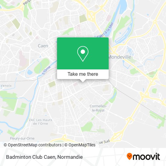 Badminton Club Caen map