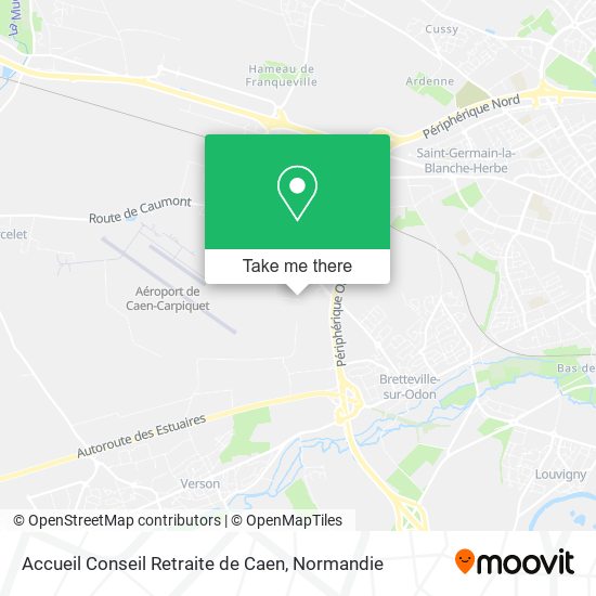 Accueil Conseil Retraite de Caen map