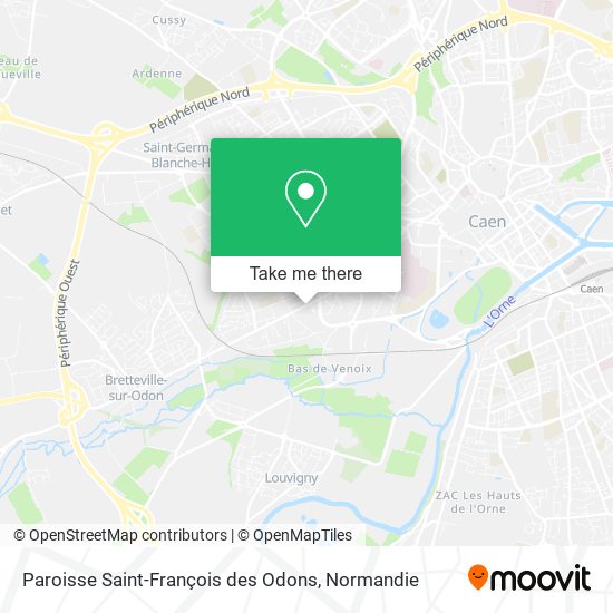 Paroisse Saint-François des Odons map