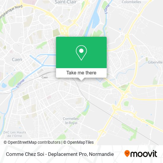 Comme Chez Soi - Deplacement Pro map