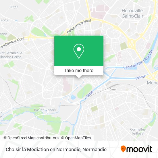 Mapa Choisir la Médiation en Normandie