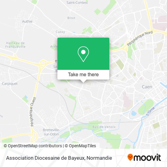 Mapa Association Diocesaine de Bayeux