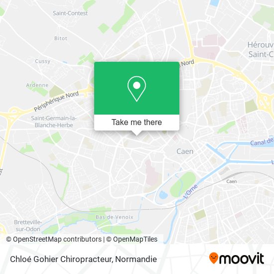 Mapa Chloé Gohier Chiropracteur