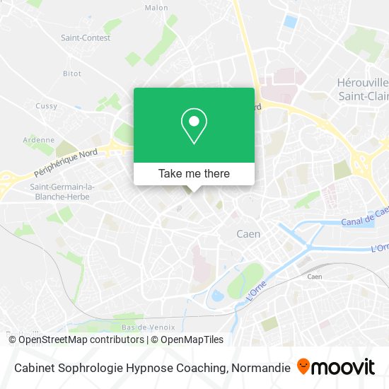 Cabinet Sophrologie Hypnose Coaching map