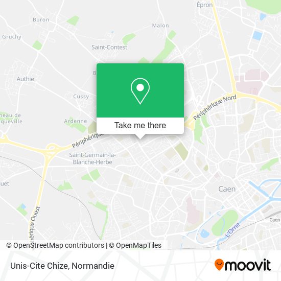 Unis-Cite Chize map