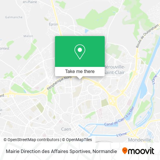 Mairie Direction des Affaires Sportives map