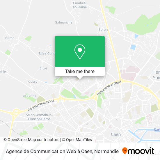 Mapa Agence de Communication Web à Caen