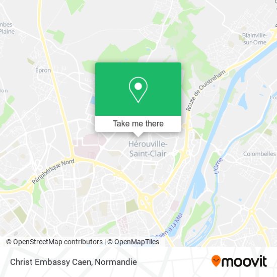 Mapa Christ Embassy Caen