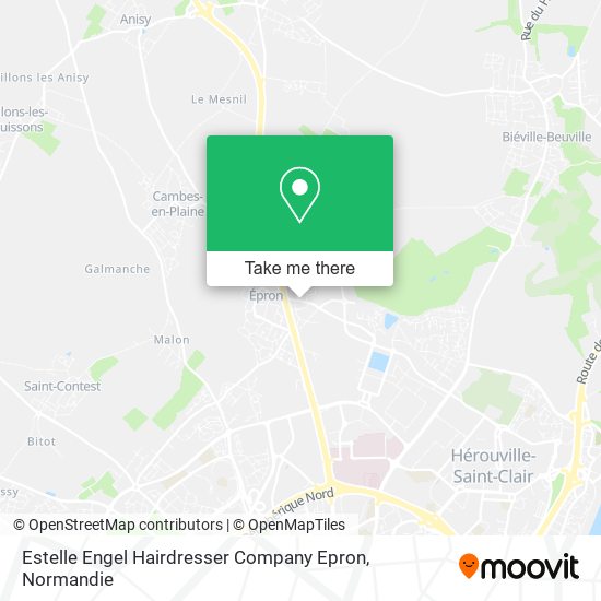 Estelle Engel Hairdresser Company Epron map