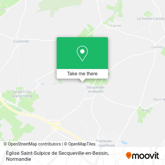 Église Saint-Sulpice de Secqueville-en-Bessin map